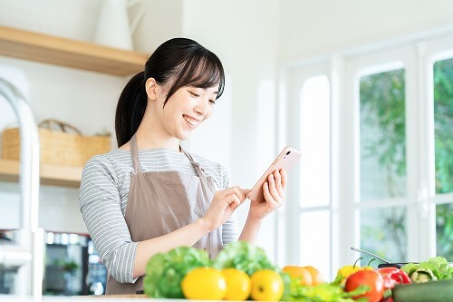 生産者とメッセージでやり取り